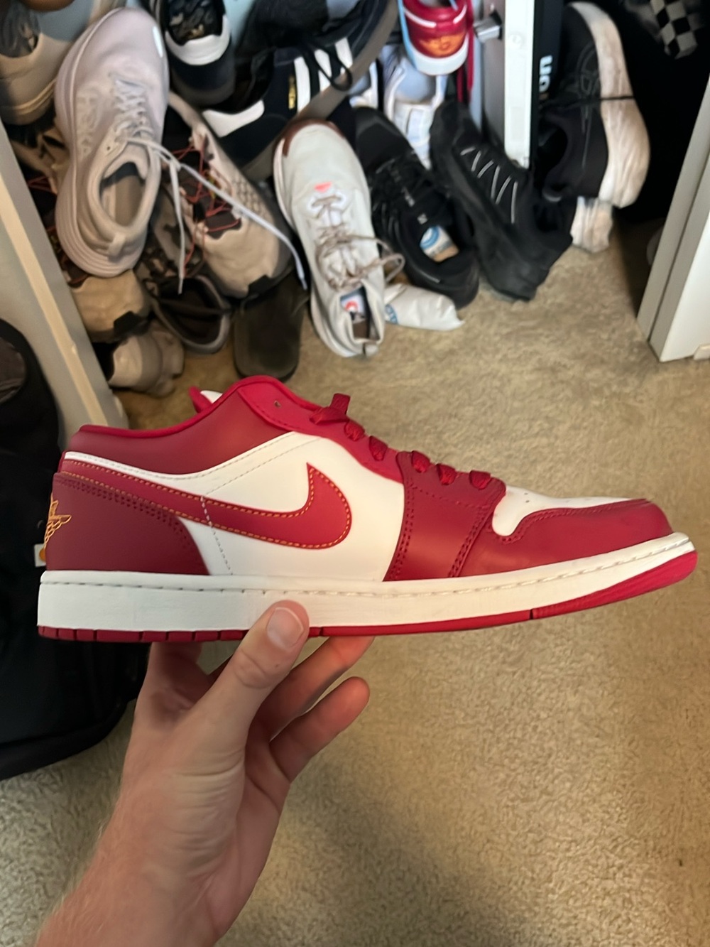 Nike Men’s Air Jordan 1 Low - Red/White